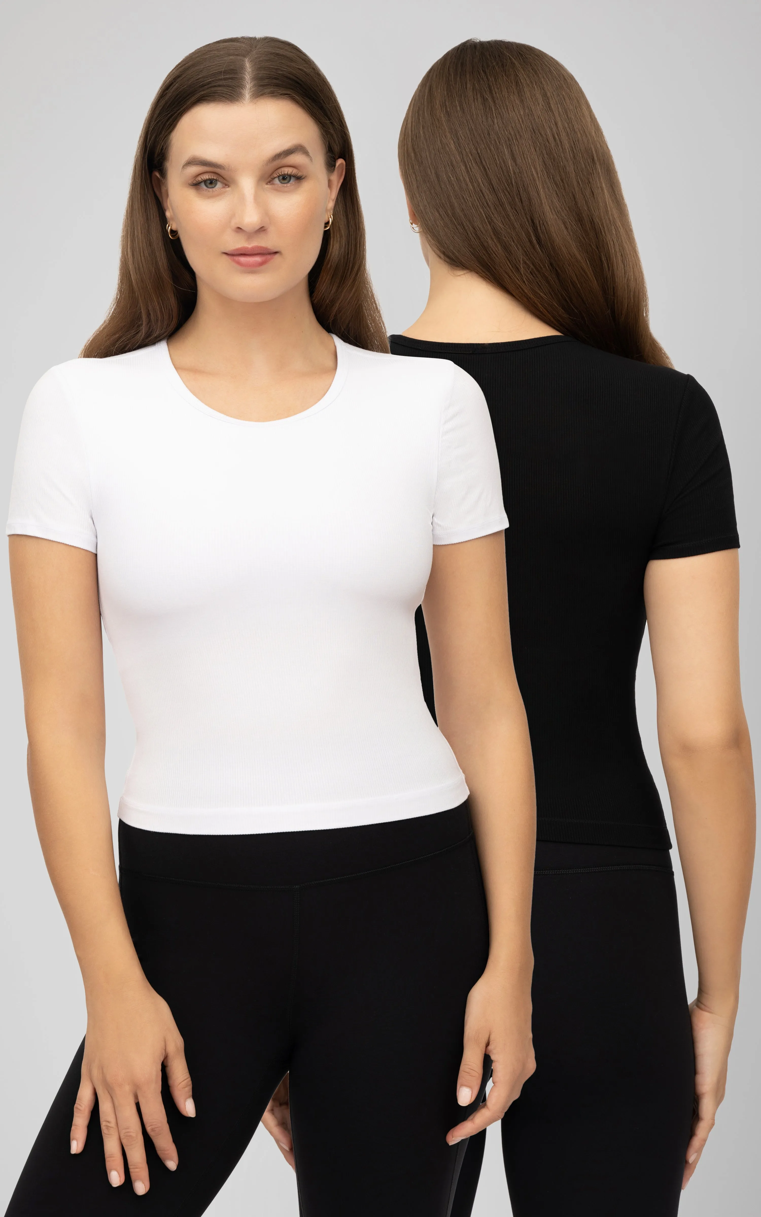2 PK Heavenly Rib Short Sleeve Shirt