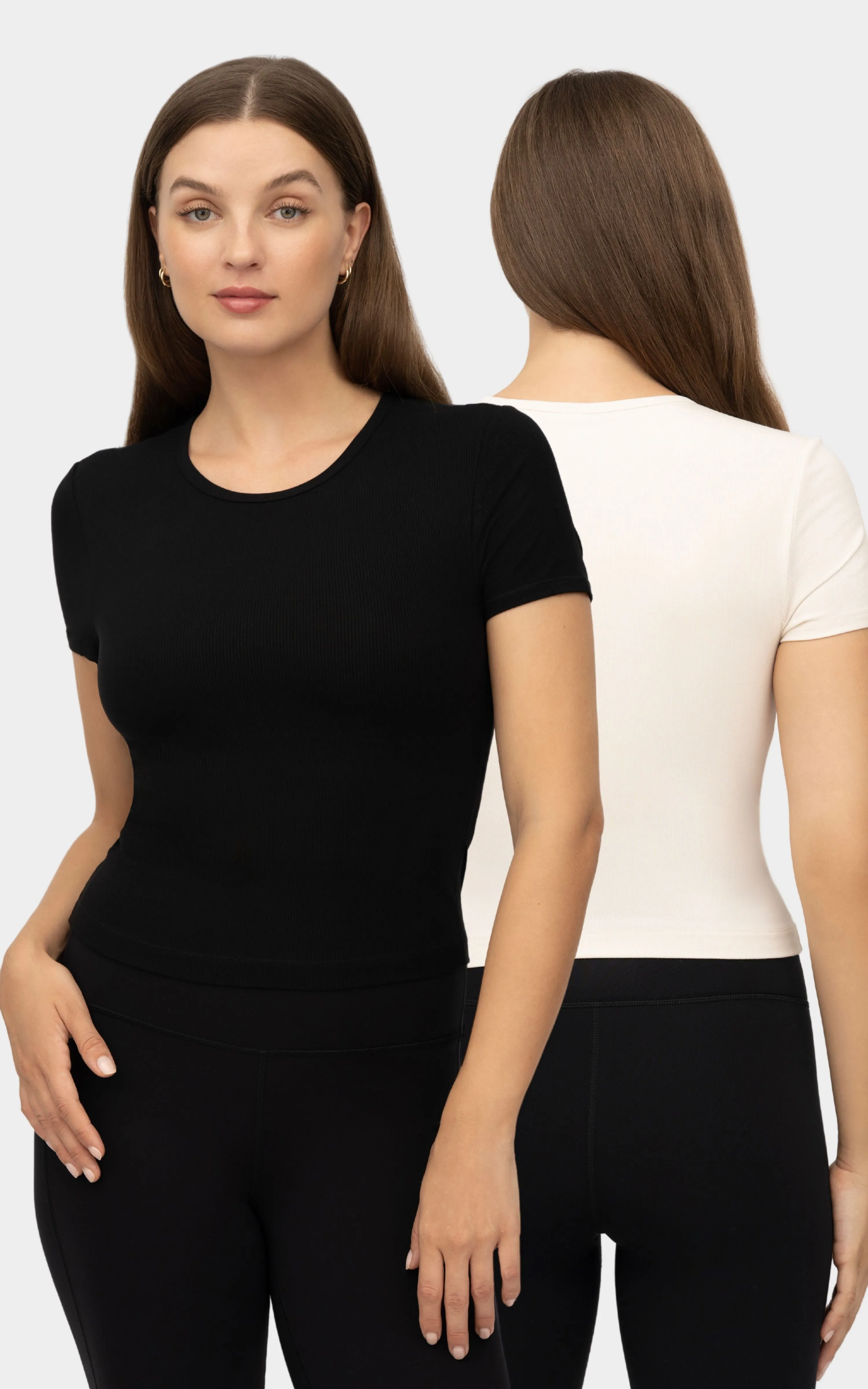 2 PK Heavenly Rib Short Sleeve Shirt