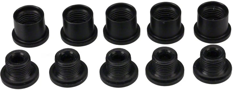 8mm Double Chainring Dual Hex BLK Alloy Chainring Bolts Set