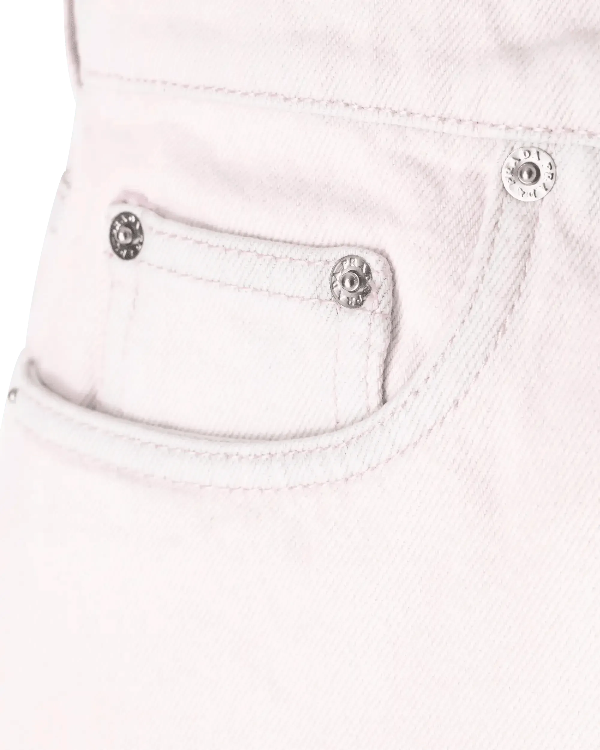 A-Line Logo Plaque Denim Shorts