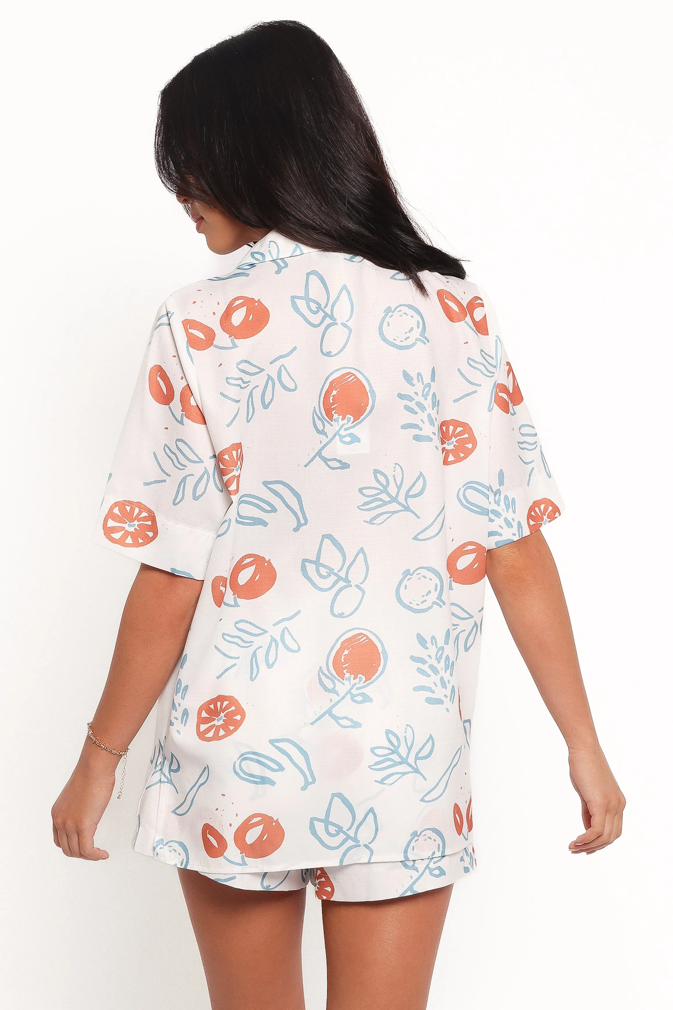 Aaliyah Shorts - Blue Cream