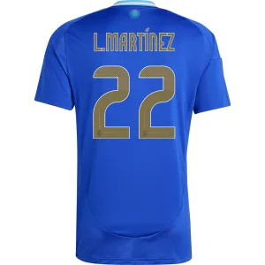 adidas Argentina Lautaro Martinez Away Jersey 24/25 (Lucid Blue/Blue Burst)