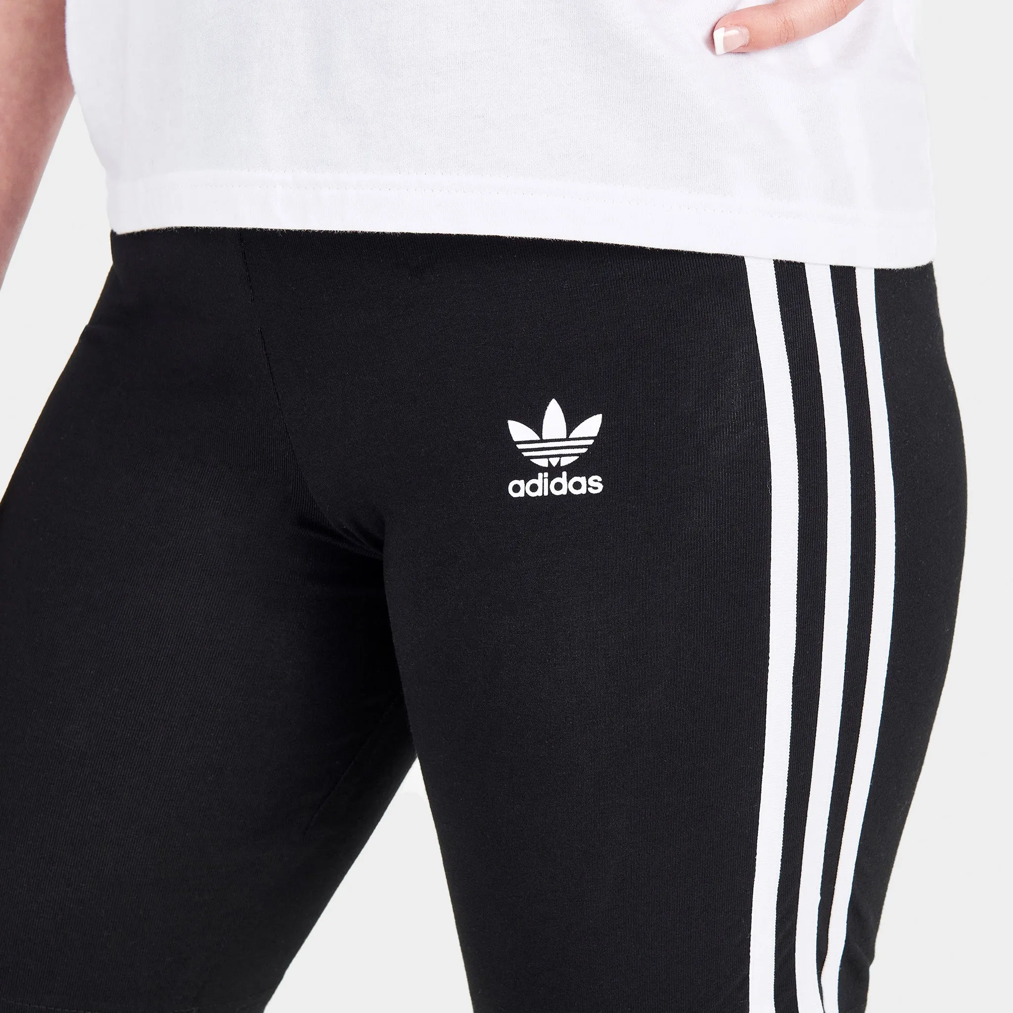 adidas Originals Junior Girls' Adicolor Cycling Shorts Black / White