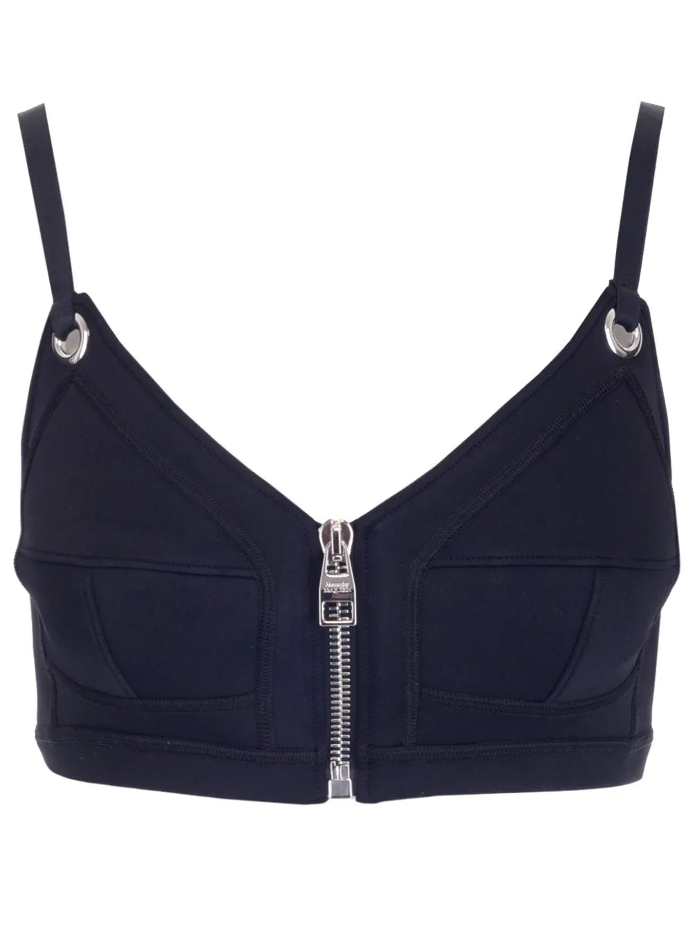 Alexander McQueen V-Neck Cropped Tank Top