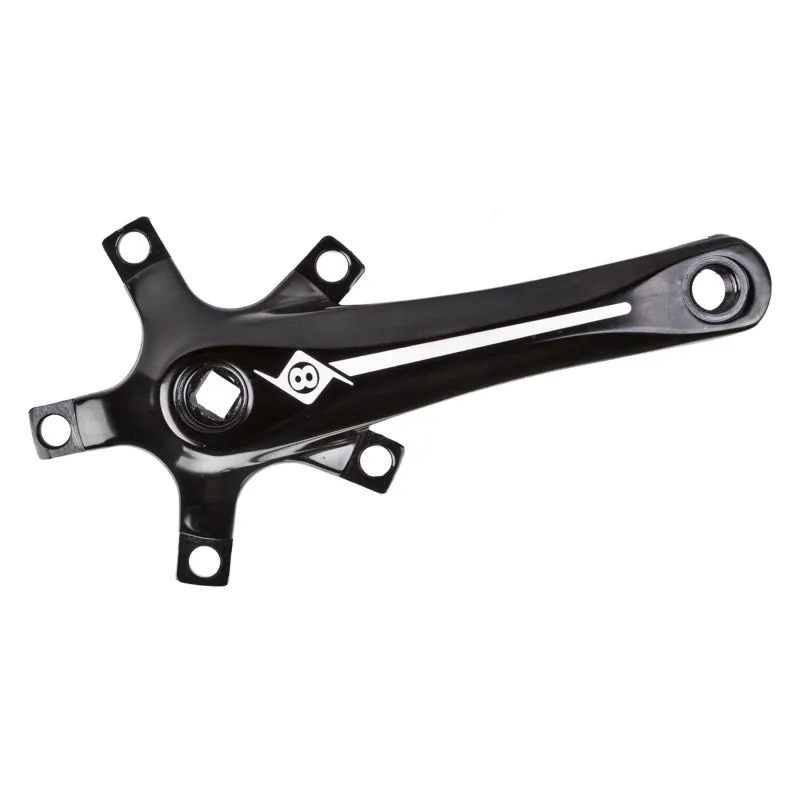 Alloy Crank Set 165mm 107 SQR JIS crankset black