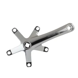 Alloy Triple Crank Arm Set 145mm 113.5mm Square Taper JIS crankset silver