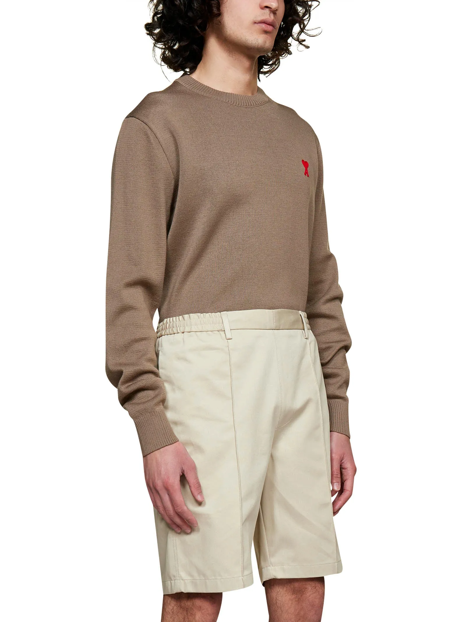 AMI Elasticated Waist Bermuda Shorts