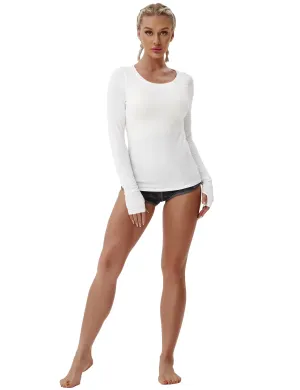 Athlete Long Sleeve Tops white_Tall Size