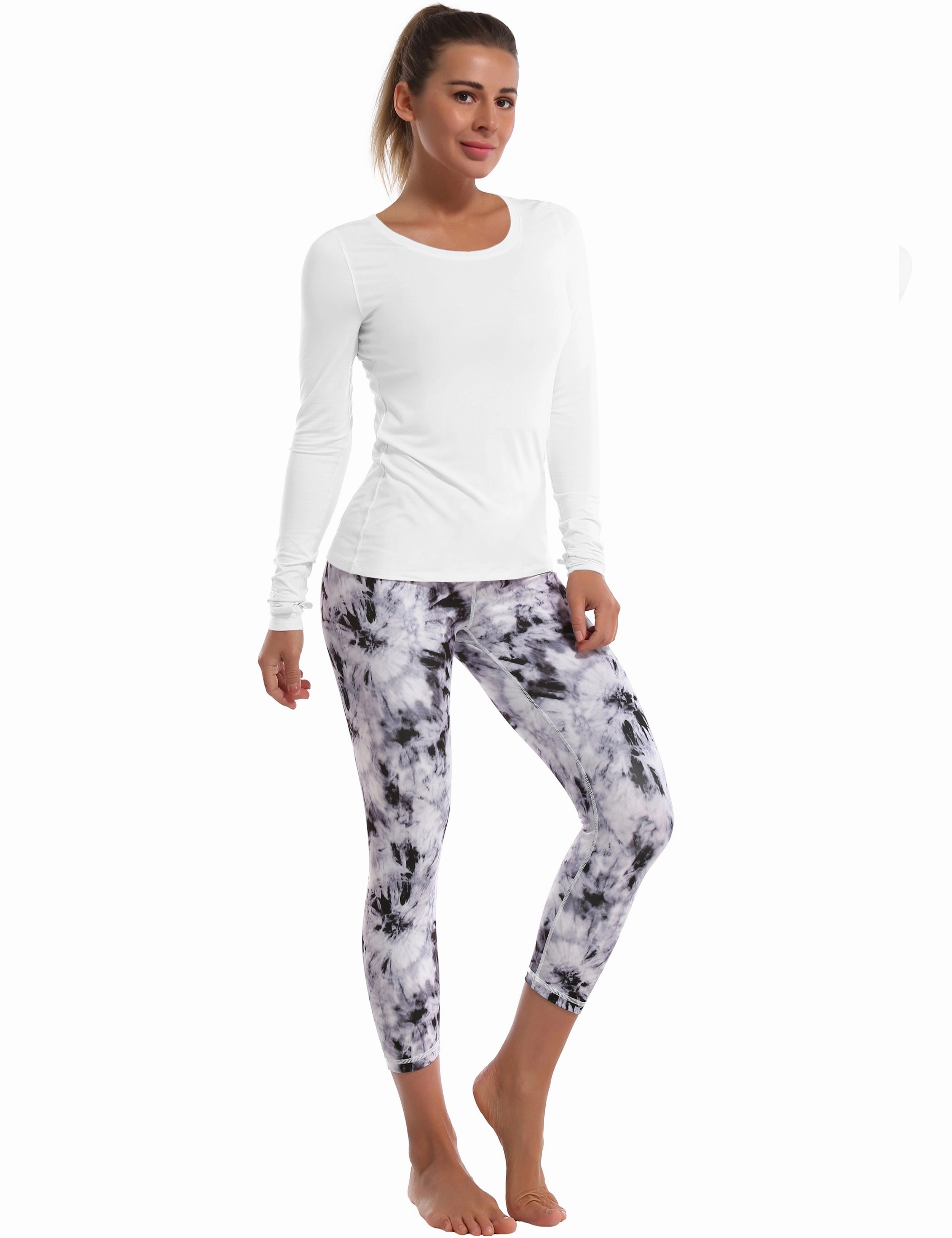 Athlete Long Sleeve Tops white_Tall Size