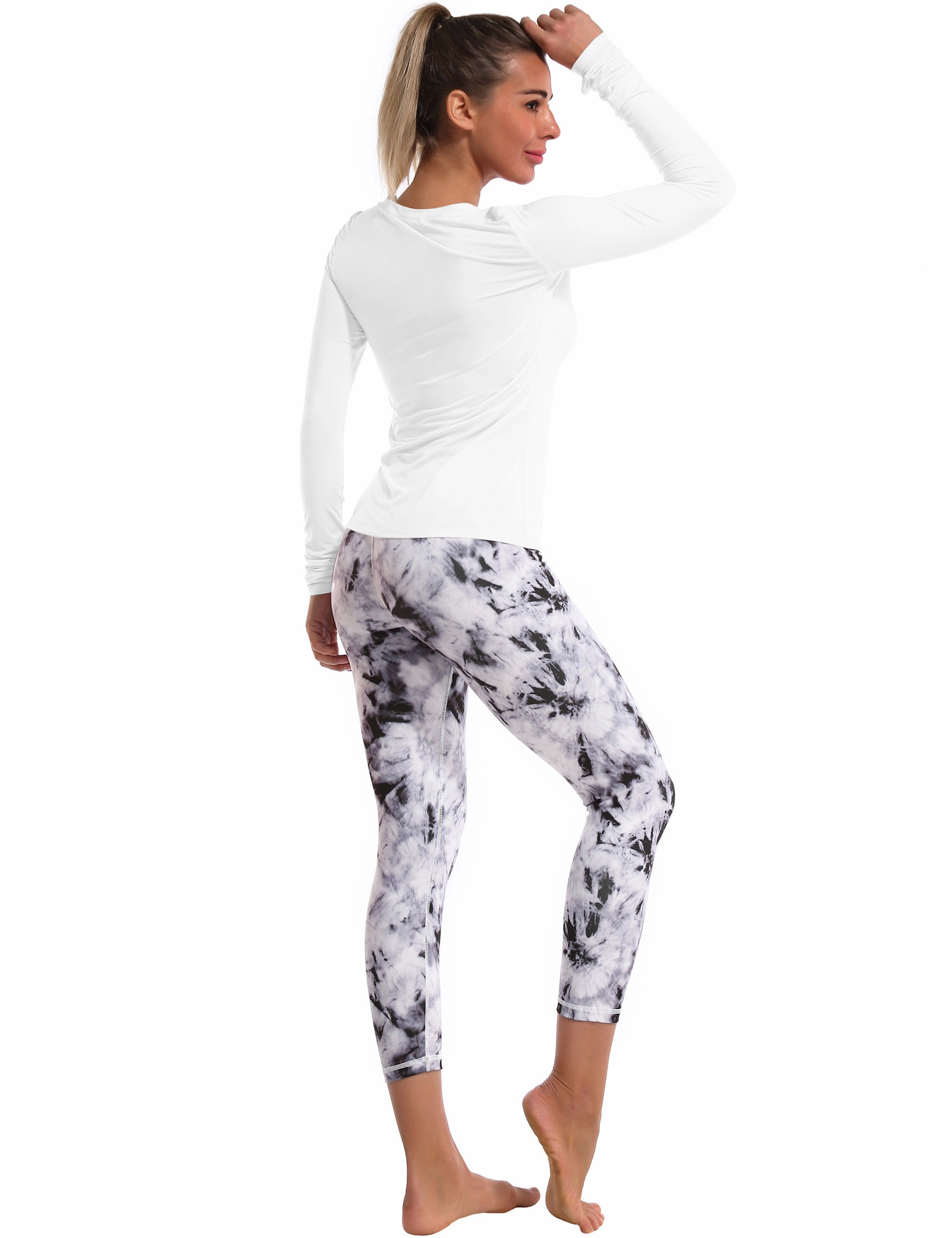 Athlete Long Sleeve Tops white_Tall Size