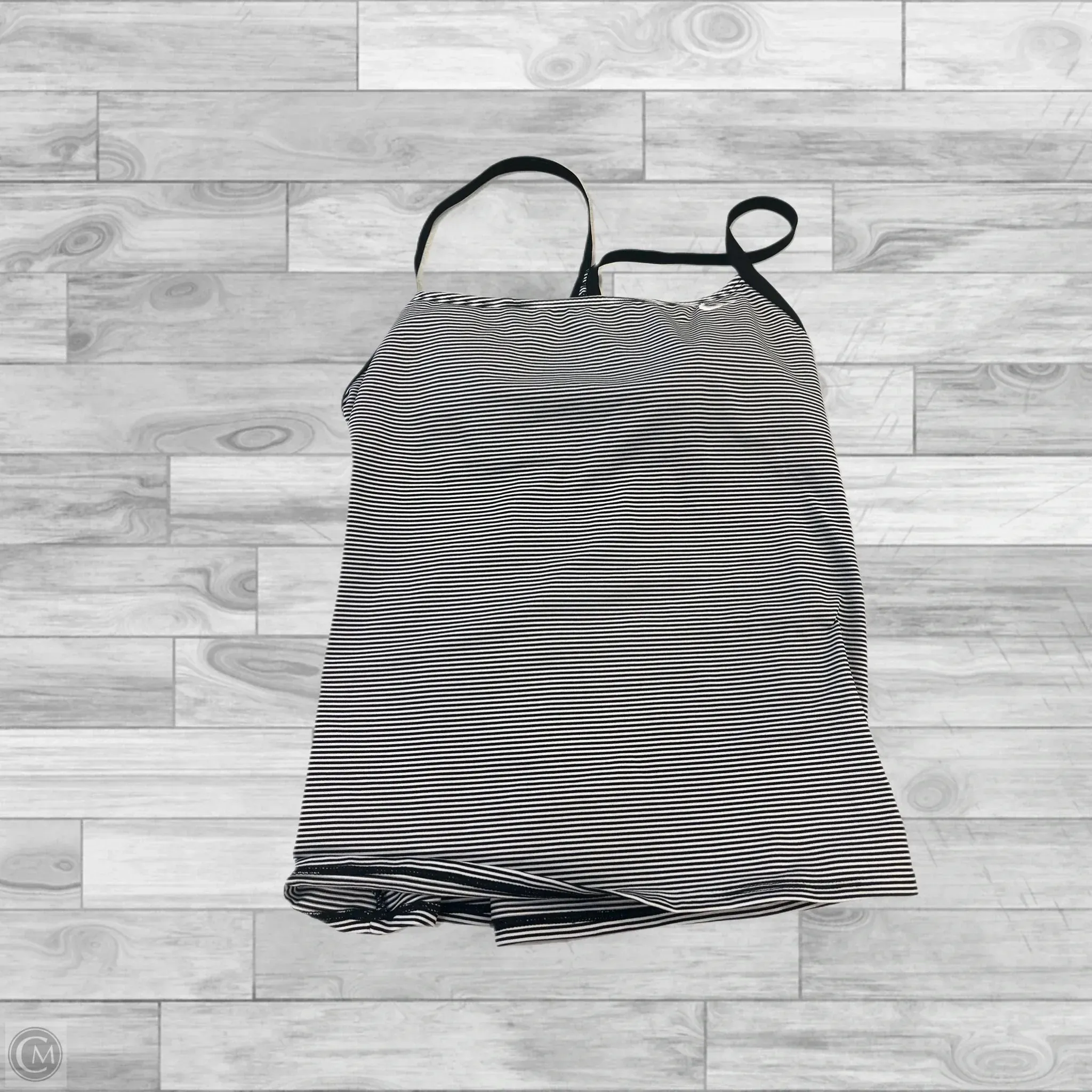 Athletic Tank Top By Nike In Black & White, Size: Xl