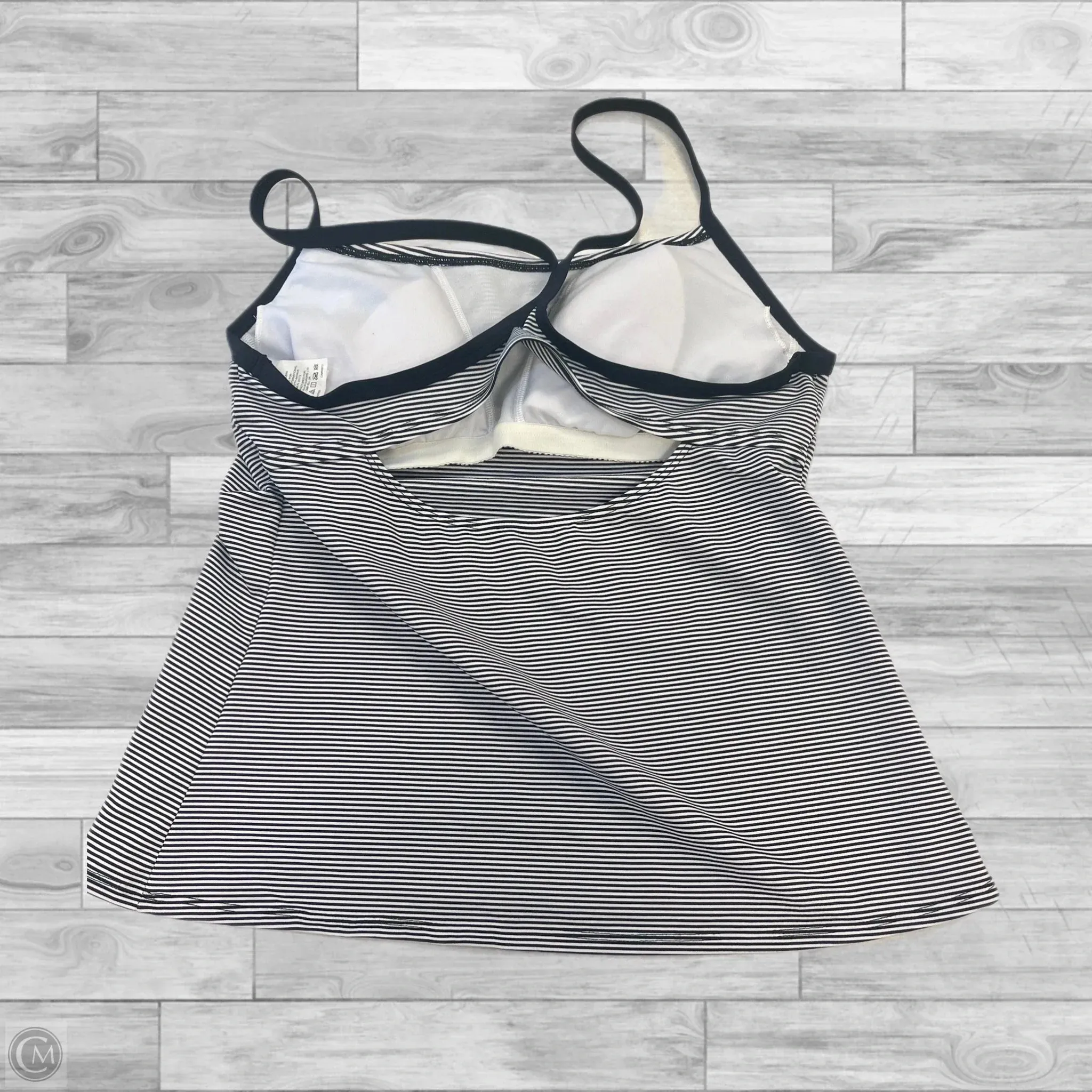 Athletic Tank Top By Nike In Black & White, Size: Xl
