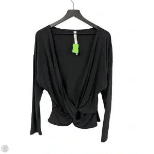 Athletic Top Long Sleeve Crewneck By Lululemon In Black, Size: 10