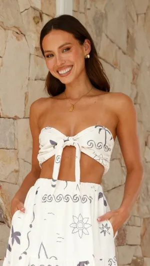 Bella Crop Top - Seabreeze