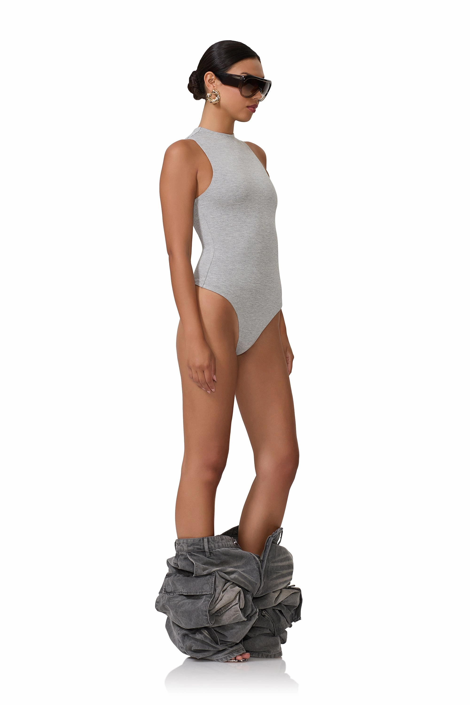 Cami Bodysuit - Heather Grey