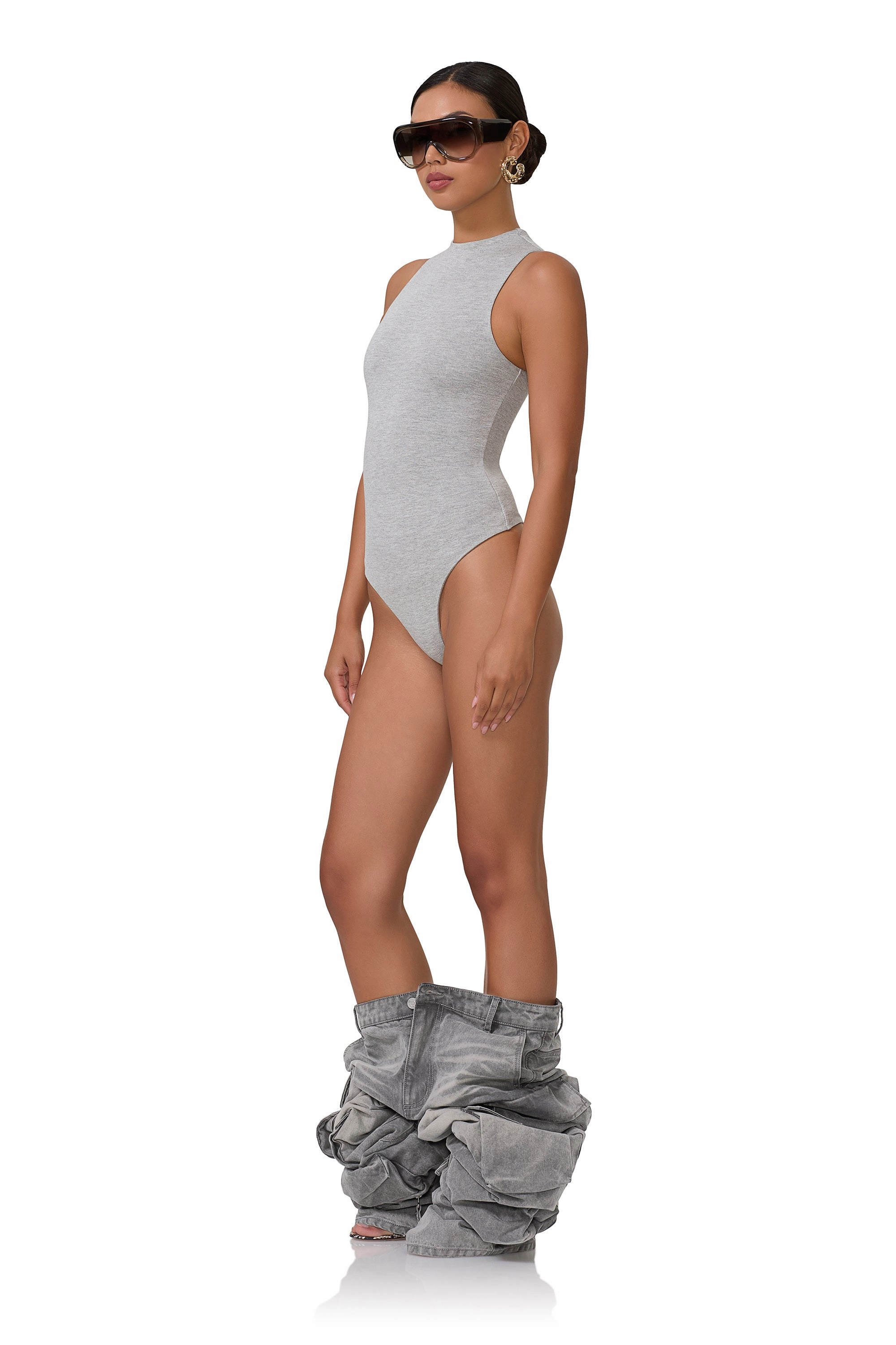 Cami Bodysuit - Heather Grey