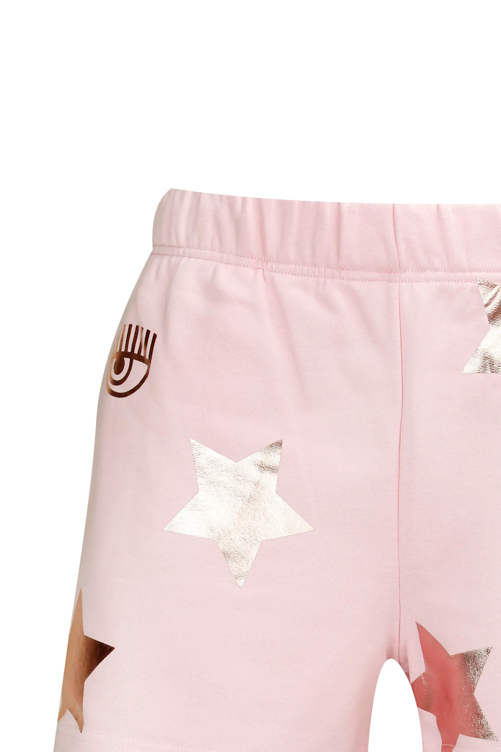 Chiara Ferragni Star Patch Elasticated-Waist Track Shorts