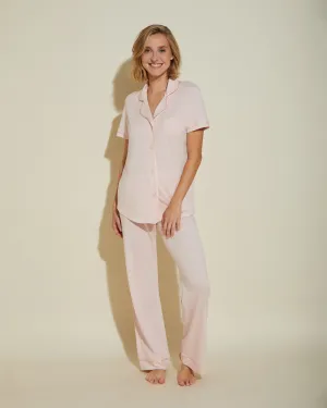 Conjunto De Pijama Con Camisa De Manga Corta Y Pantalones