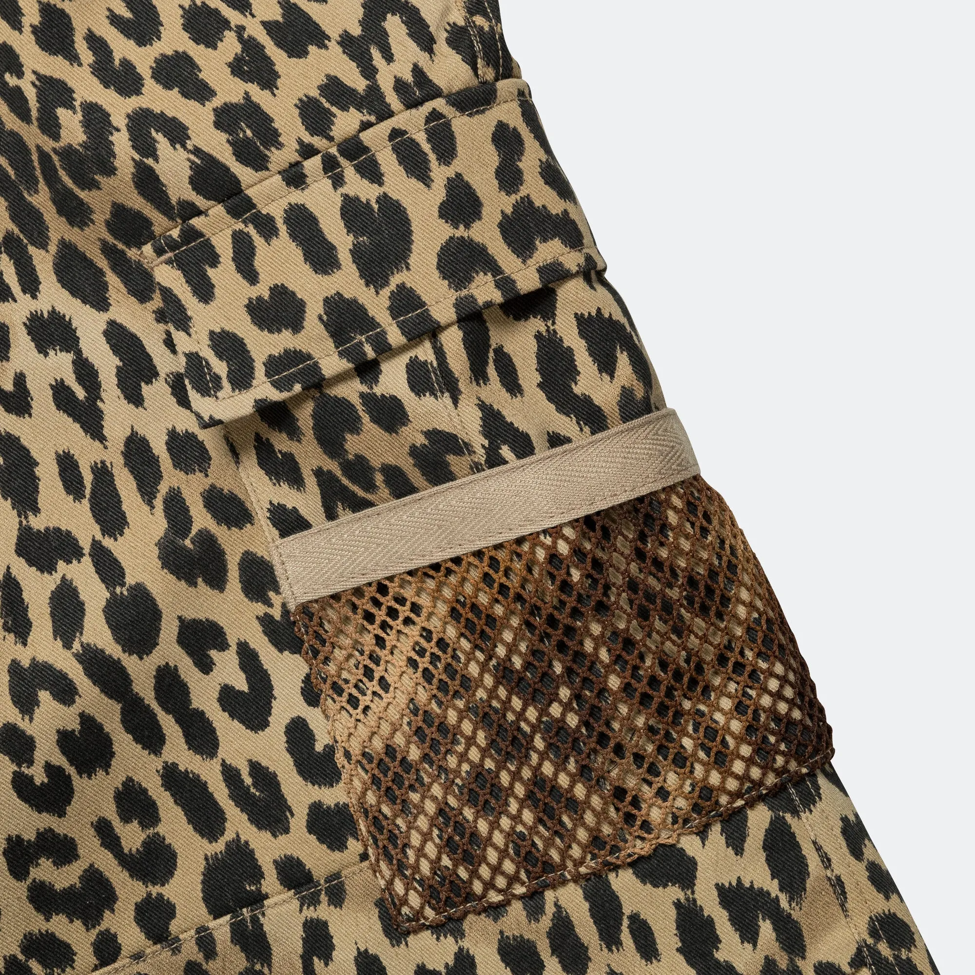 Depot Leopard Cargo Shorts - Beige