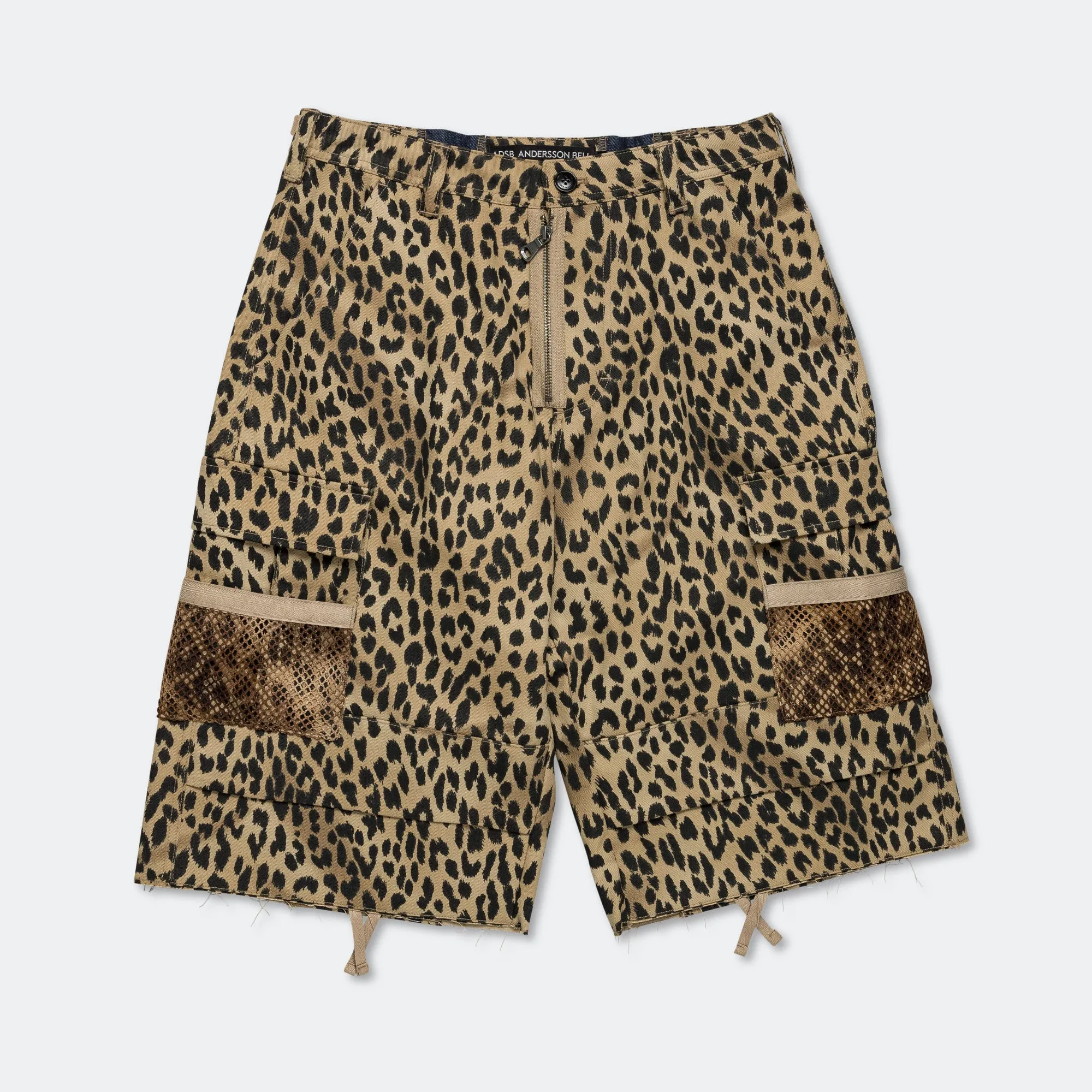 Depot Leopard Cargo Shorts - Beige