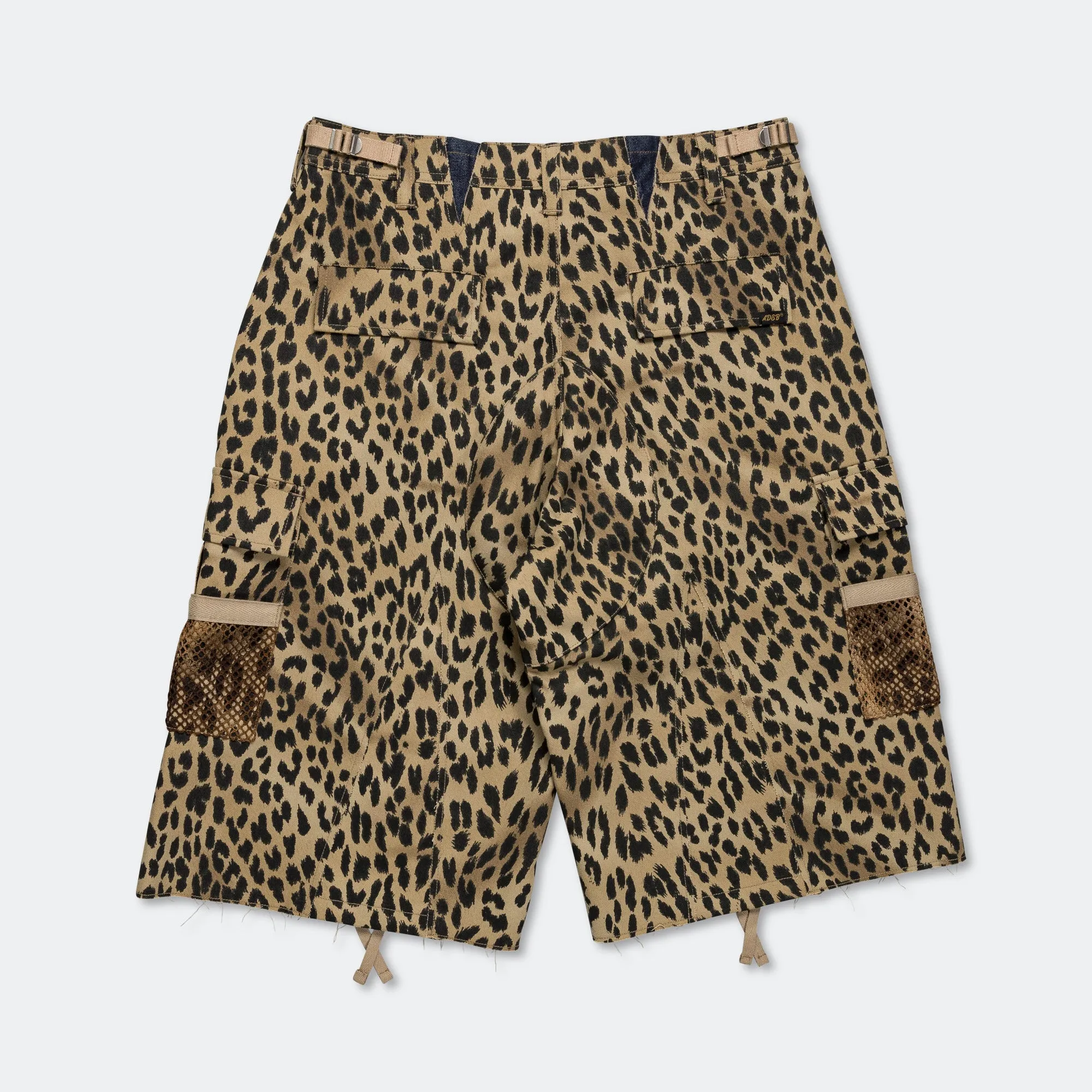 Depot Leopard Cargo Shorts - Beige