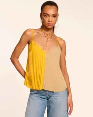 Eda Colorblock Pleated Tank Top