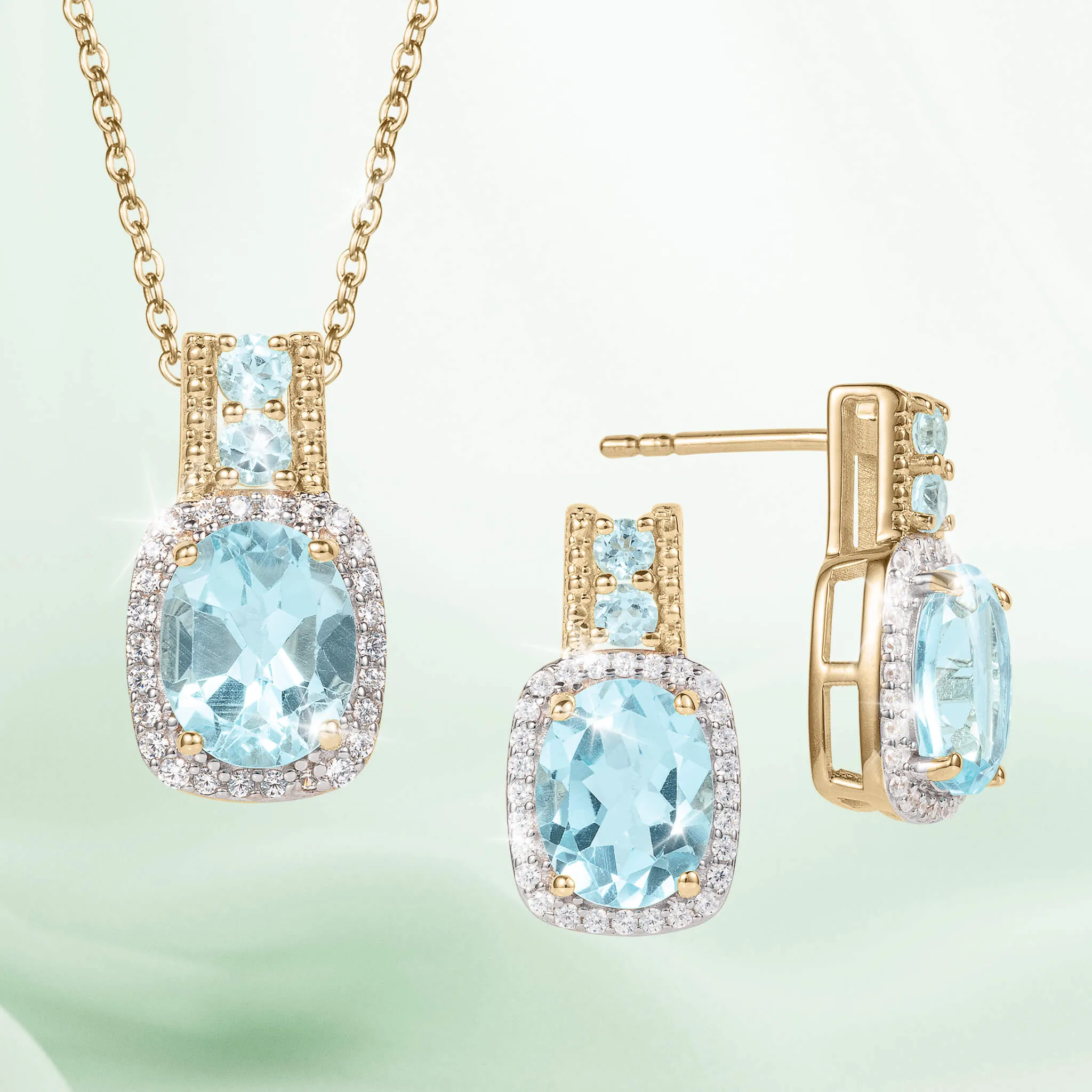 Golden Serenity Blue Topaz Collection
