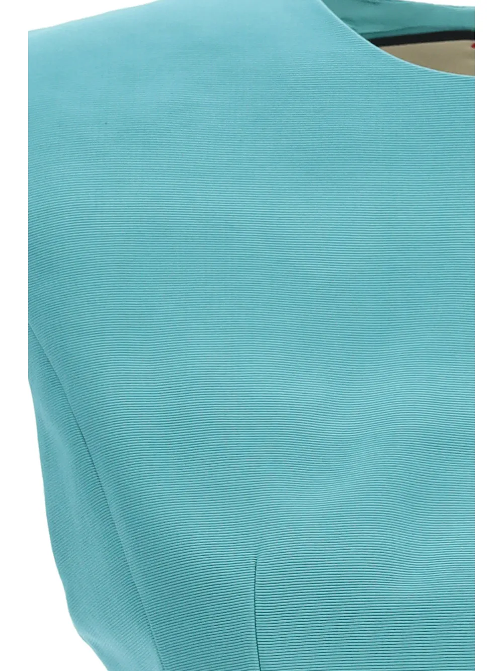 Gucci Shoulder-Pads Round-Neck Cropped Top