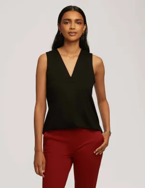 Harmony Knit Pleat Neck Shell