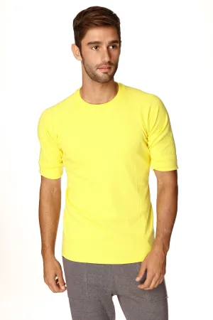 Hybrid Crew Neck Raglan Tee (Yellow)