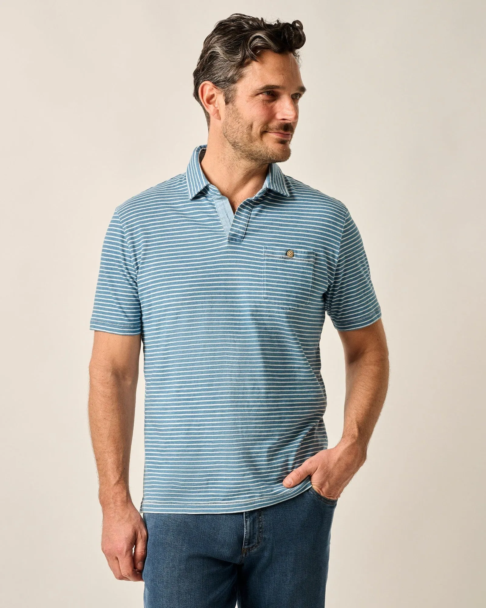 Johnnie-O Men's Johnny Collar Cotton Brandt Polo
