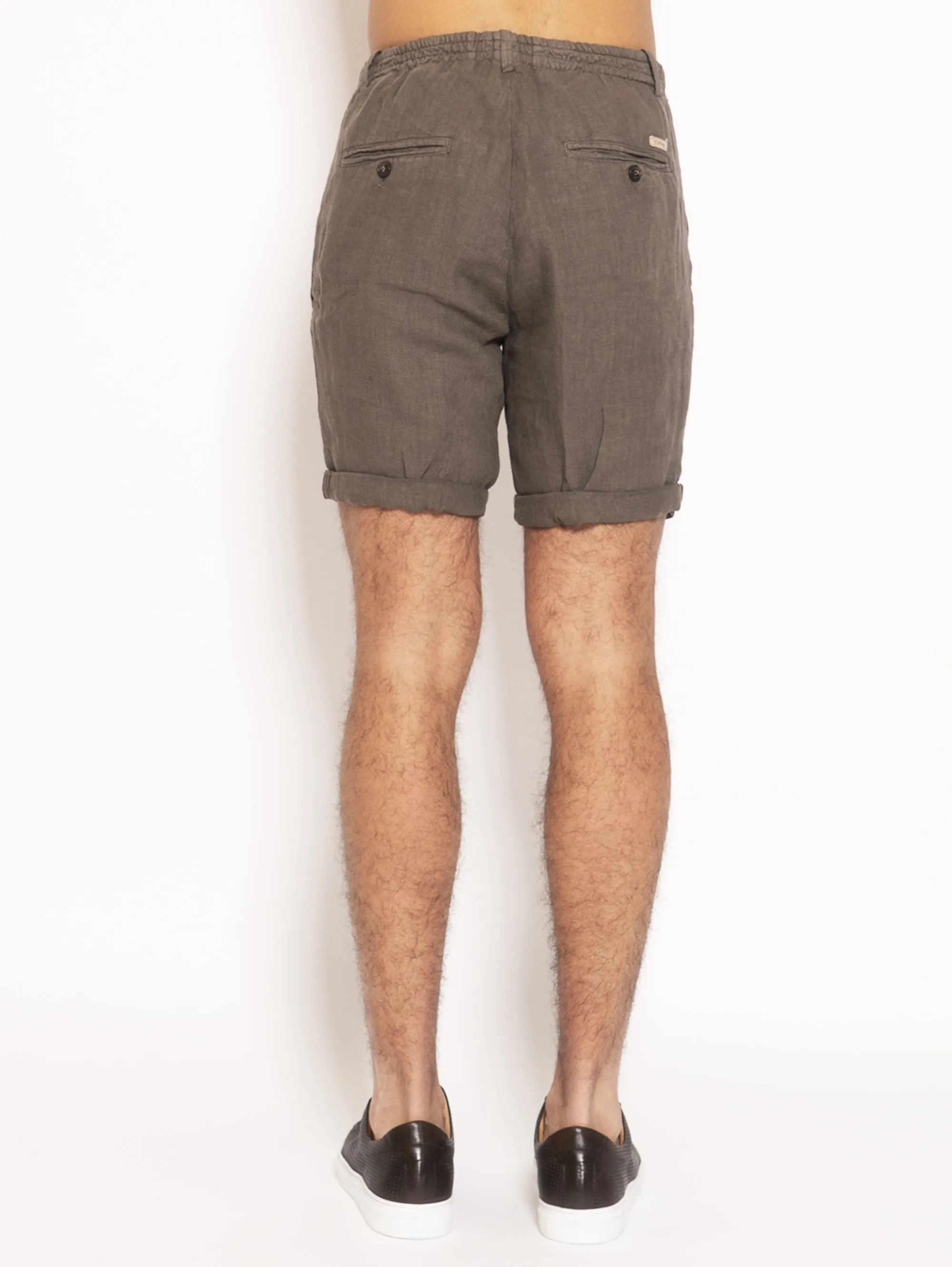Linen Bermuda - Brown