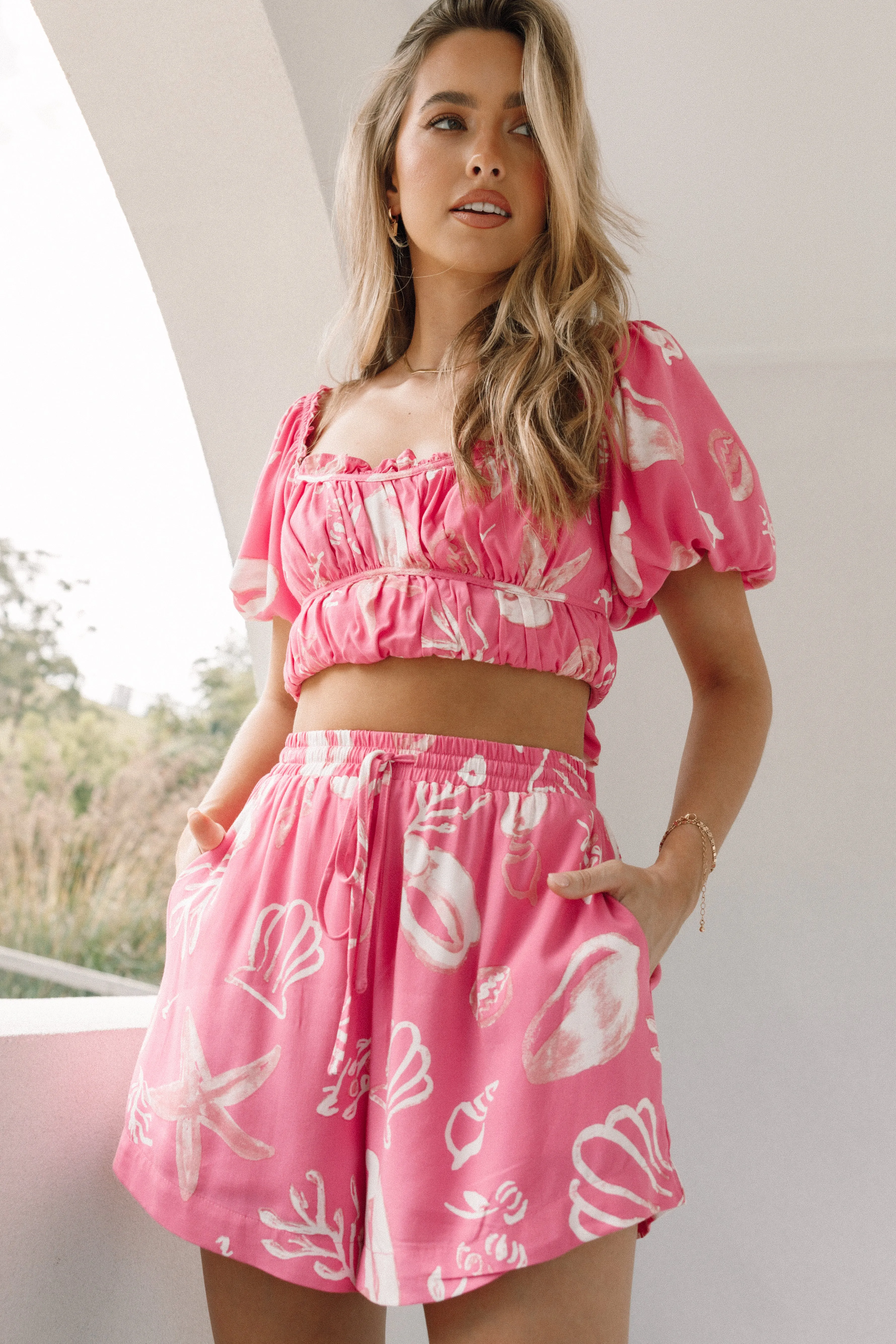 Lucinda Shorts - Pink Shell