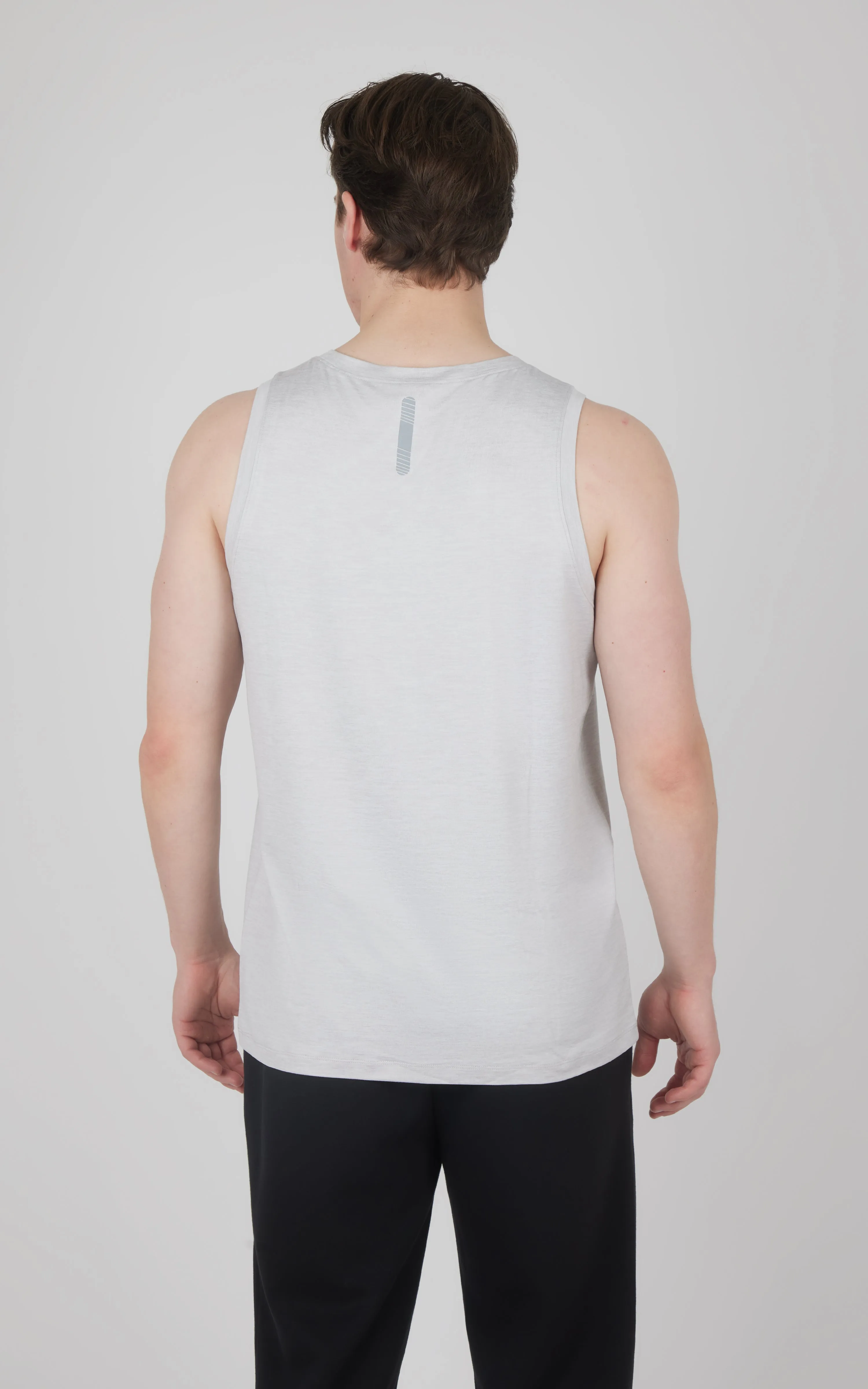 Mens Cationic Two Tone Heather Pace Muscle Tank