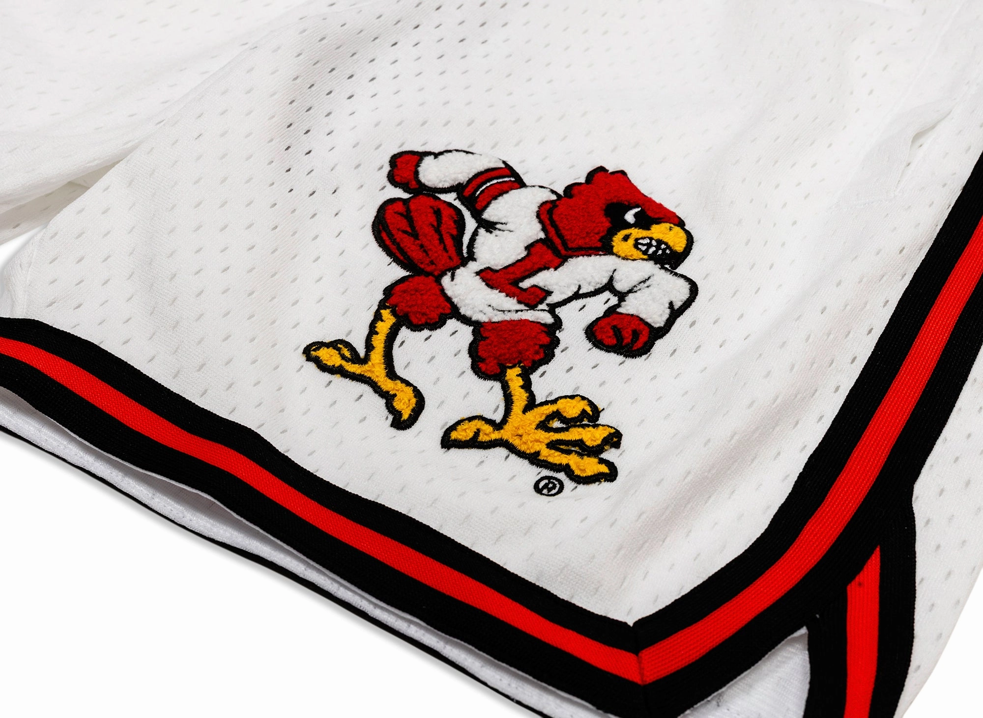Mitchell & Ness Oneness Louisville Cardinals Game Day Shorts in White xld