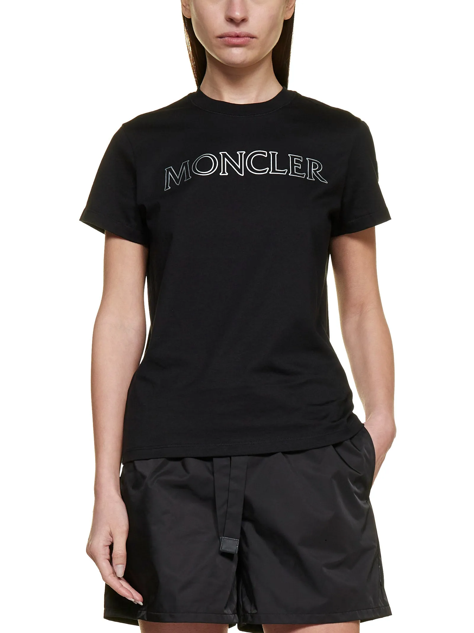 Moncler Drawstring Elastic Waist Shorts