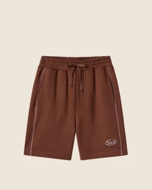 Overlock Shorts Brown