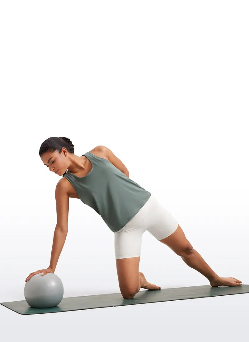Pima Cotton Scoop Neck Workout Sleeveless Tank Tops