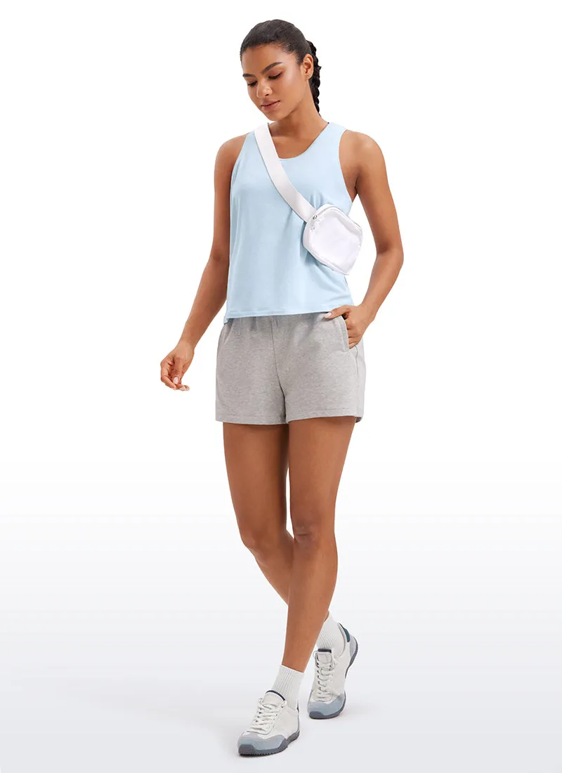 Pima Cotton Scoop Neck Workout Sleeveless Tank Tops