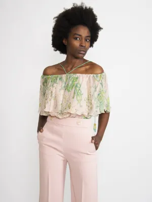 Pink / Green Cashmere Print Bodysuit