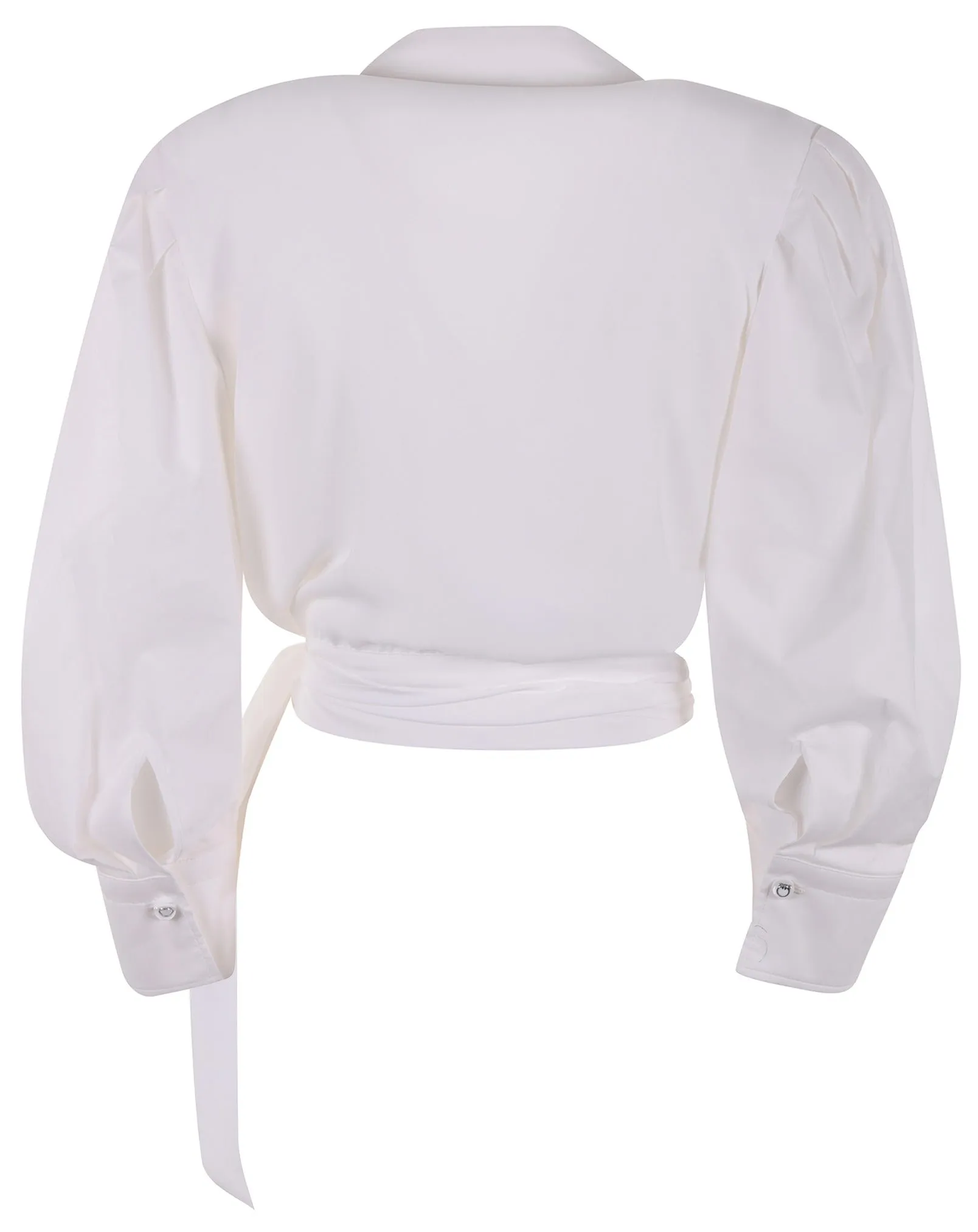 Pinko Front Open V-Neck Blouse