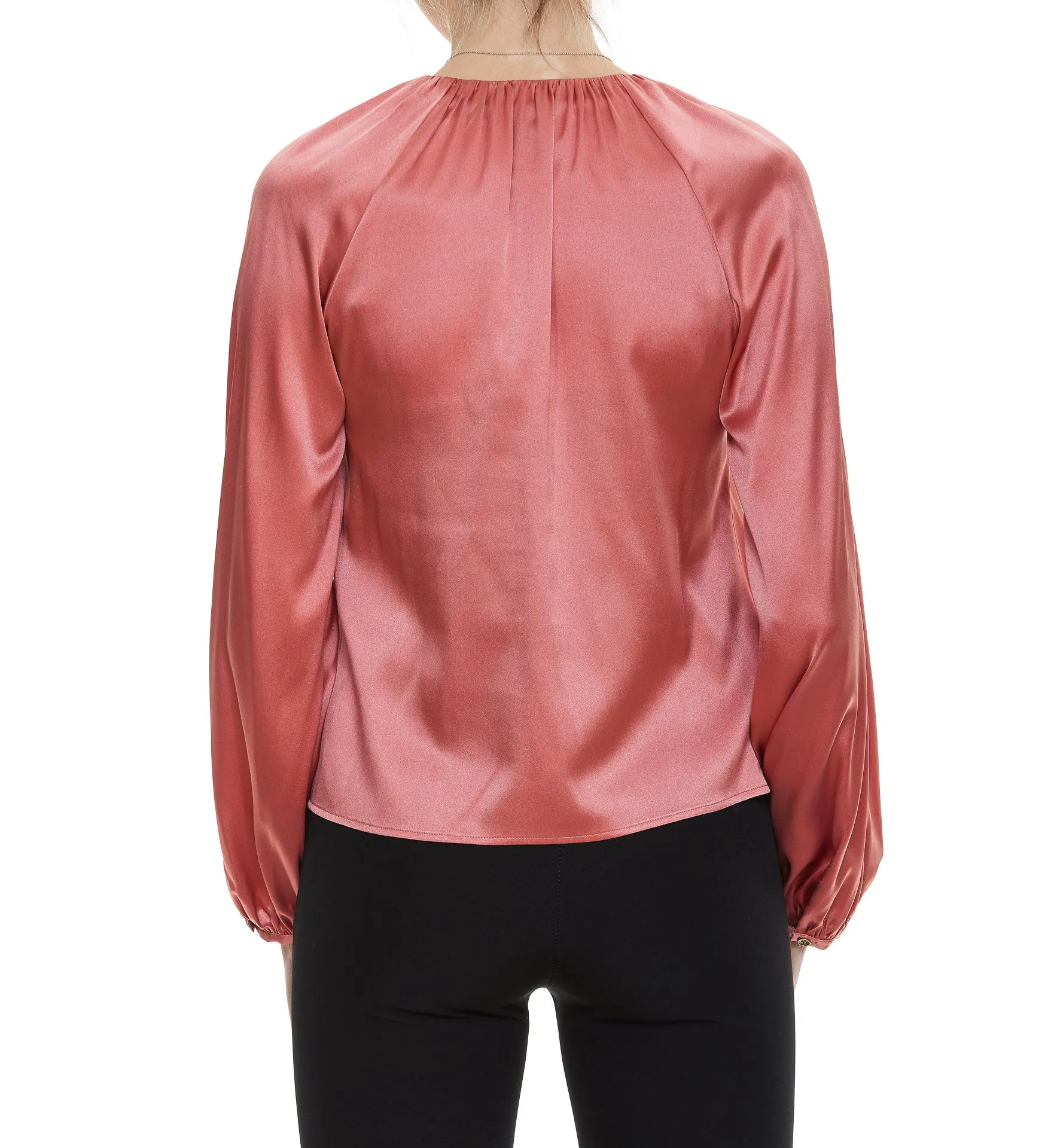 Pinko Satin Round Neck Blouse