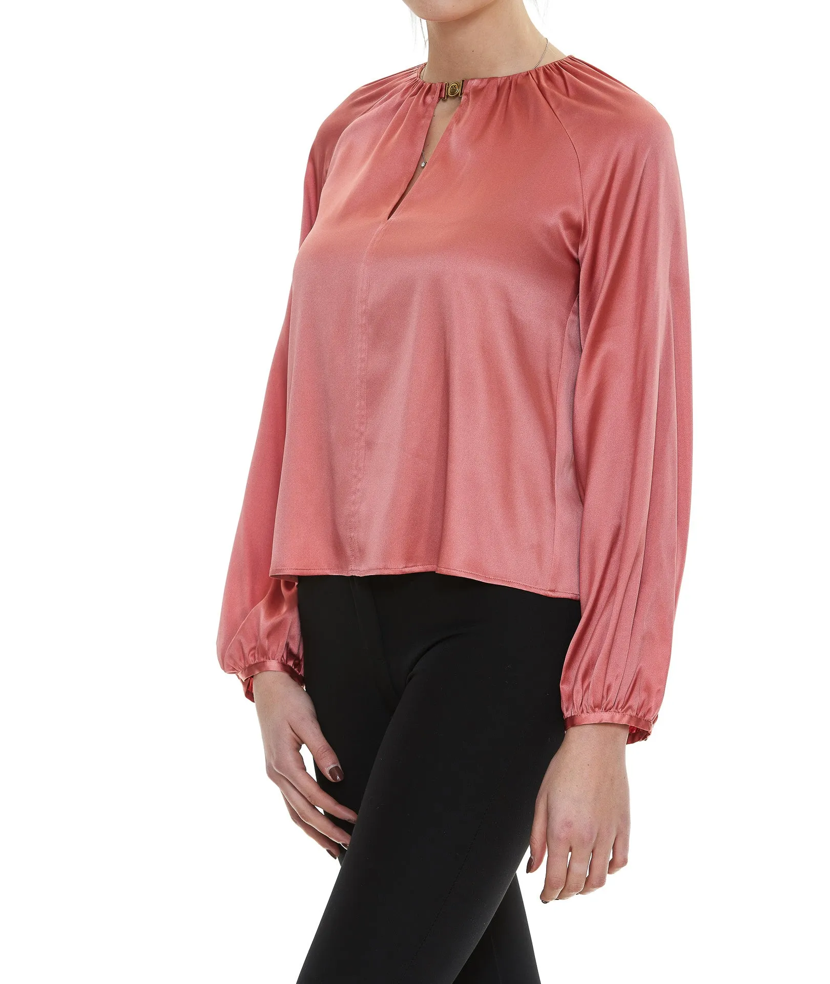 Pinko Satin Round Neck Blouse