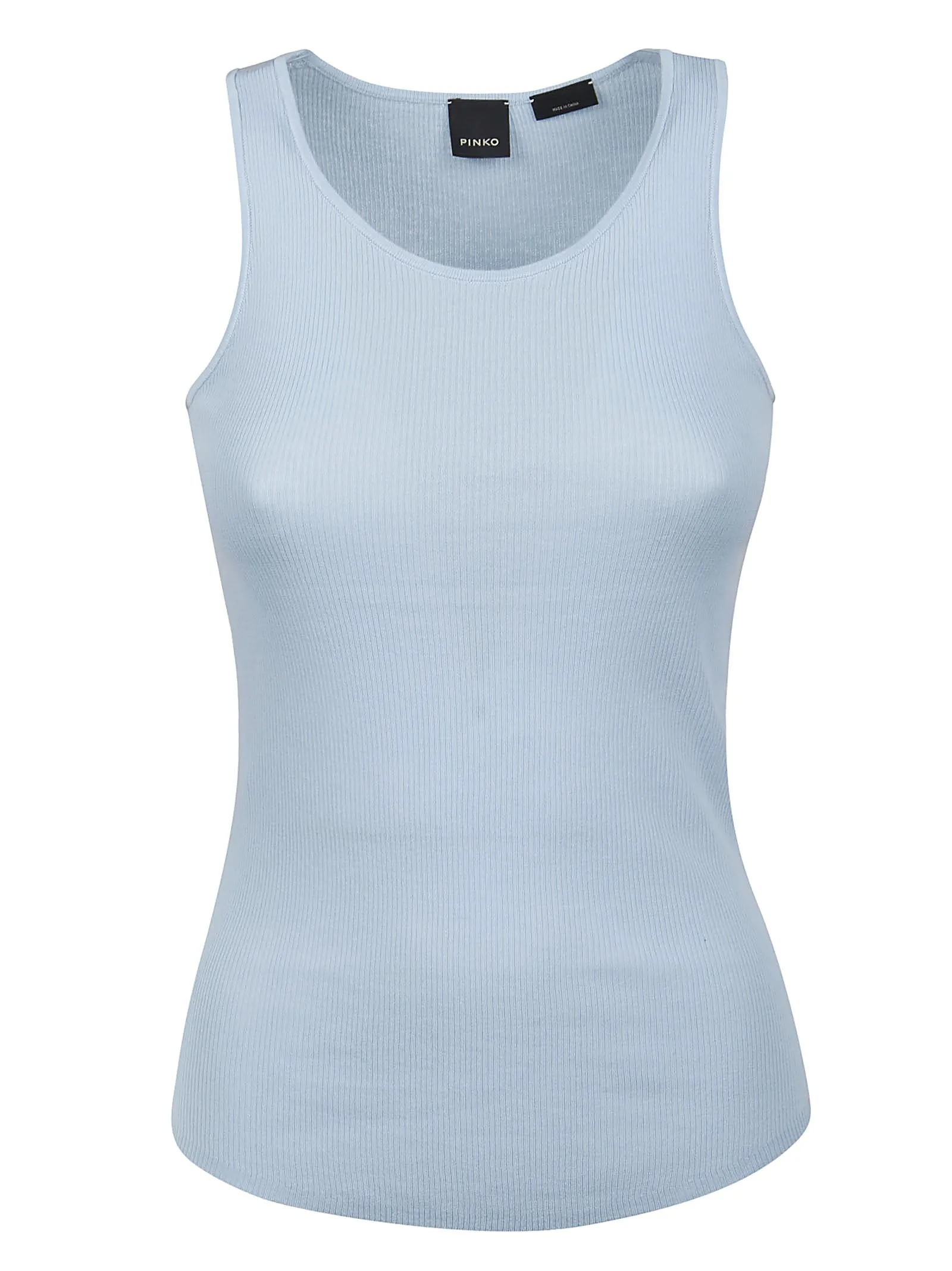 Pinko Scoop Neck Knitted Tank Top