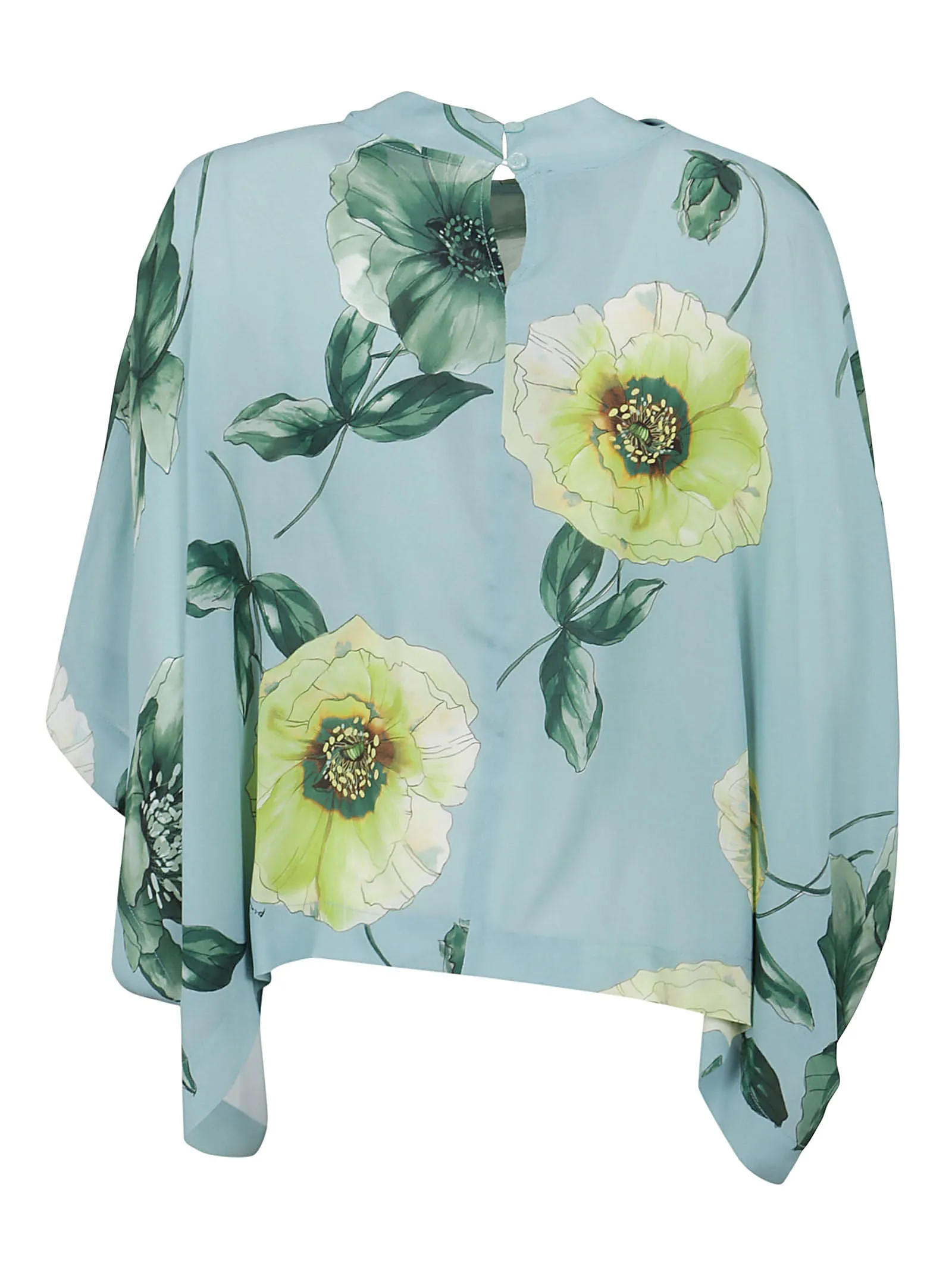 Pinko Tie Neck Flower Printed Blouse