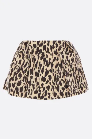 printed canvas shorts