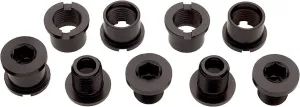 Problem Solvers Double Chainring Bolts Black Alloy