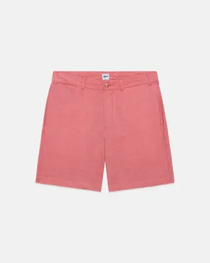 RED CHAMBRAY SHORTS - TRIM FIT