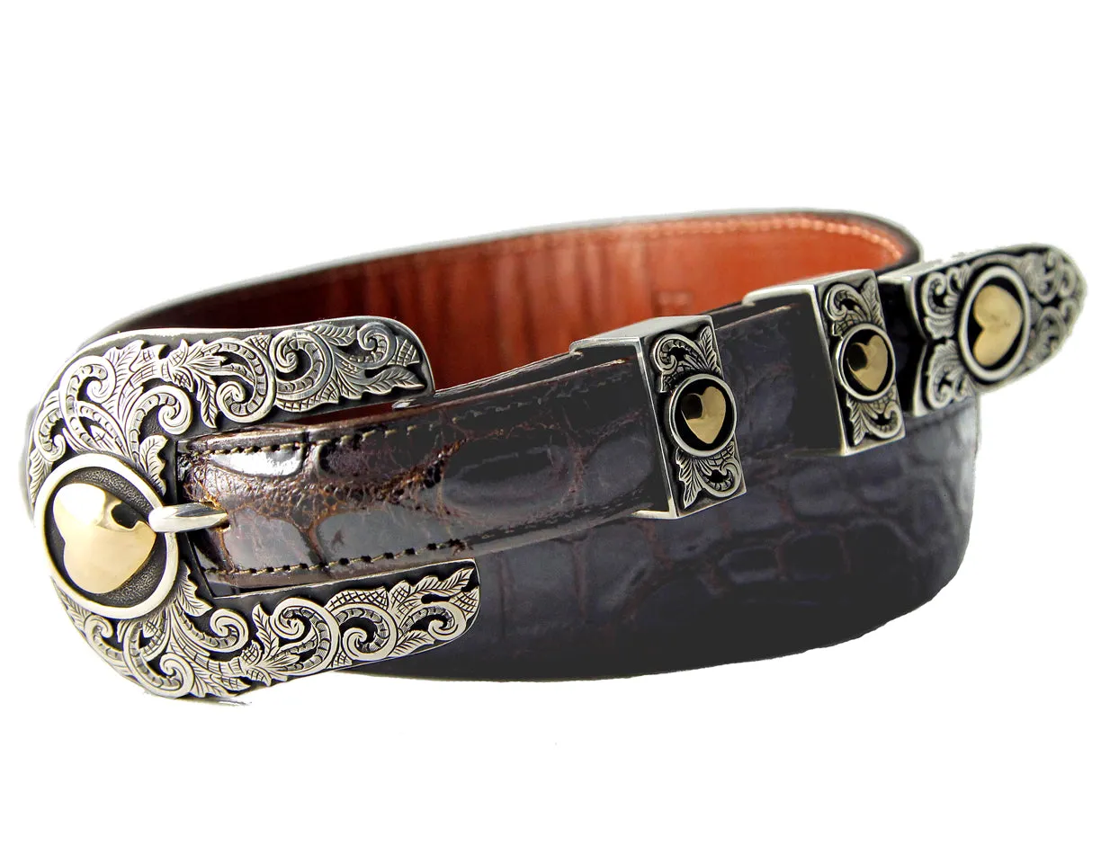 Richard Stump Gold Heart Buckle Set 1.0