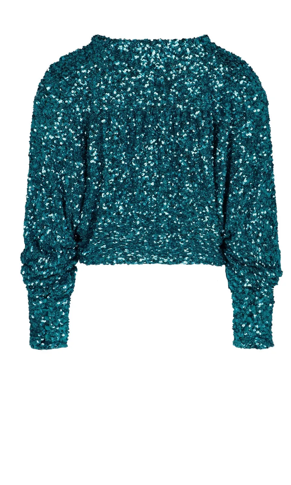 ROTATE Sequin Embellished V-Neck Blouse
